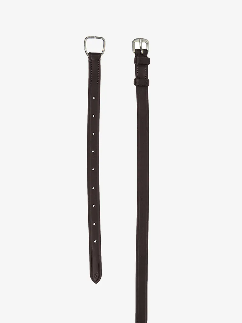 PS of Sweden Flat Throatlash with Dark Stitches Black